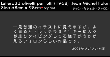 olivetti poster - Jean-Michel Folon